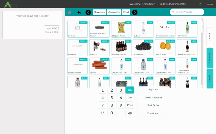 Odoo text and image block