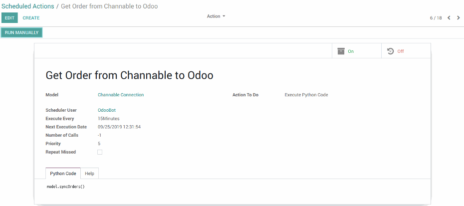 Get Order from Channable to Odoo