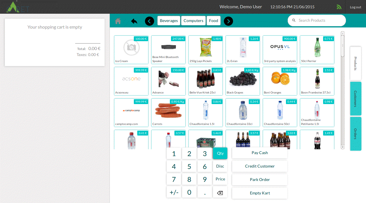 New user-friendly design.  Uniquely identify the POS user from the standard user form view.  When POS user login, redirect and start POS directly without showing Odoo normal back-end interface.  As per practical approach, if login with POS user than no need to show Odoo back-end. Just goto POS interface as below: