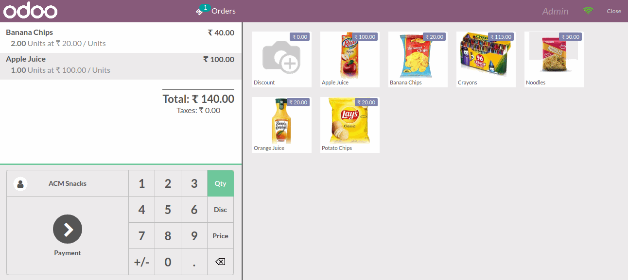 Point of Sale (PoS) The POS unit in a retail format is used to initiate, manage, and complete point of sales transactions. It, consequently, becomes one of the most crucial parts of the retail management system. One more good feature of the POS is to accept payments from different payment methods other than the traditional cash or credit cards. A POS solution allows the retailer to add multiple users and enable system access for these users. This ensures that multiple employees are able to operate at the POS counter and raise invoices for the completed transactions.  ODOO ERP POS application has made it an effortless job. Generate bills, apply discounts, split bills, and handle payment and payment gateways with your fingertips.