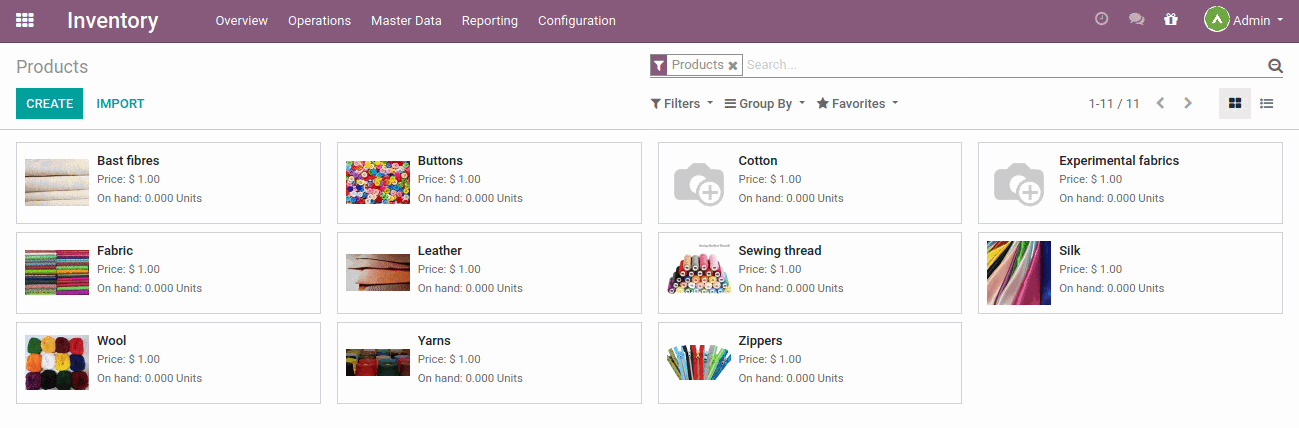 Inventory Management Odoo inventory management simplifies the process of managing and tracking stock levels, leading to better productivity. It enables inventory teams to efficiently manage all essential tasks.  Product Creation