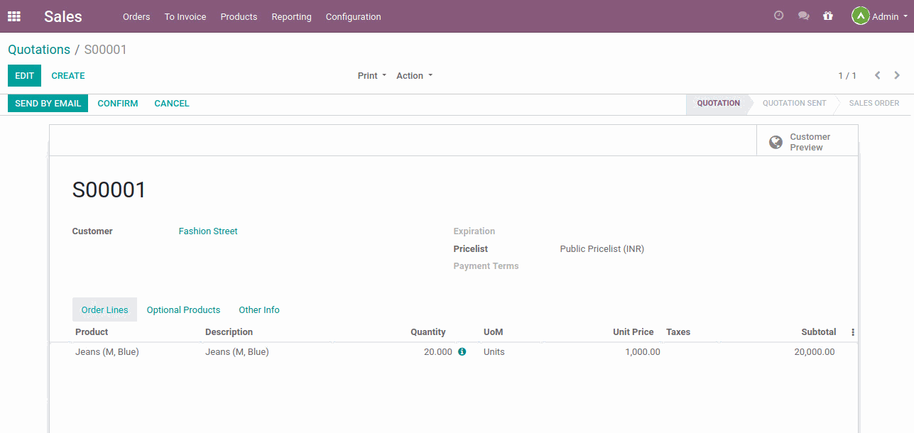 Sales Management Sales Order