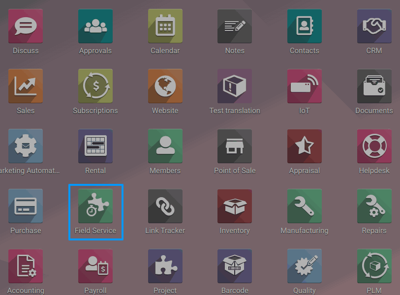 What is field service management software (FSM)? Field Service Management (FSM) has significantly evolved in the past few years, FSM helps companies deliver effective onsite service by tracking requests, managing personnel, and maintaining visibility into operations. Common field service management software features include:  Work Order Management  Inventory management  Dispatch  Scheduling  Fleet Tracking   Reporting and Analytics  Manage your field service operations all in one place. Now users who work on the field have a feature of managing their tasks in Odoo 13. Odoo 13 introduces a new app for field workers in the industry.  So now tasks and projects can be used for field workers.  Workers for on-site services such as home fieldwork, parts repair, repairing services, delivery of products, installation, and construction, etc., can use Odoo 13's feature field service for their management.  Let's Have a look for how Odoo Field Service App is useful.