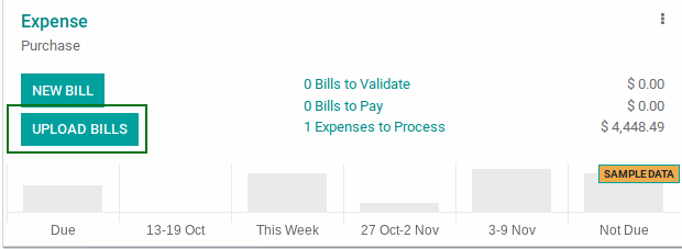Upload Expense Bill also