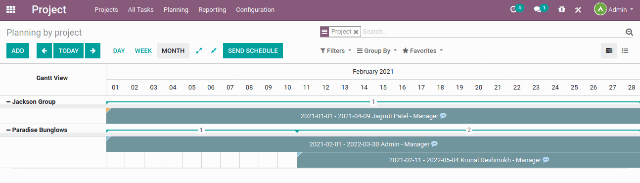 Planning by Project